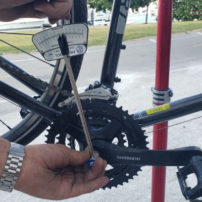 Installing bike parts