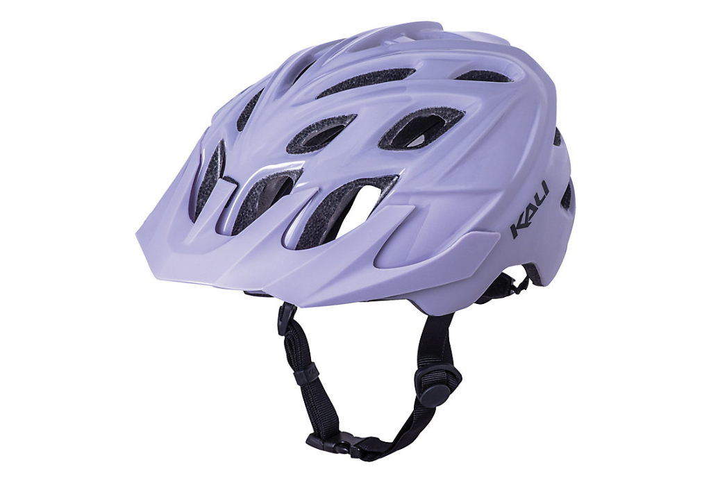 purple bike helmet